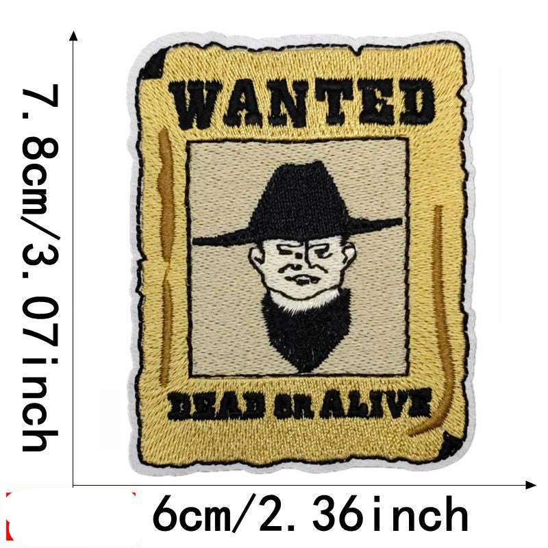 Wholesale Western Cowboy embroidery clothing patch